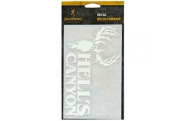 Image of Browning Hells Canyon 4in. White Decal 3922334474