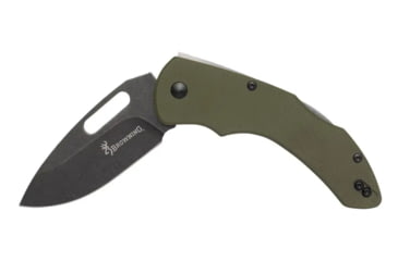 Image of Browning Hidden Hollow Folding Knife, 3in, D2 High Carbon Steel, Drop Point, G10 Handle, N, 3220506