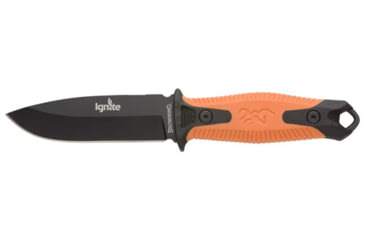 Image of Browning Ignite 2 Fixed Blade Knife - Box, 4in, 7Cr17Mov, Drop Point, Orange Injection Molded Handle, Orange, 3220334B