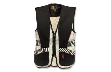 Image of Browning Junior Trapper Creek Mesh Shooting Vest, Black/Zebra, S 3050543901