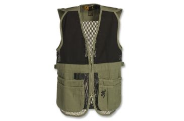 Image of Browning Junior Trapper Creek Mesh Shooting Vest, Sage/Black, L 3050545403