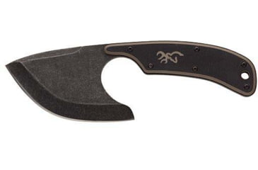 Image of Browning Cutoff Skinner Knife, 2.5in, Black Oxide Stonewash Blade, 9Cr14MoV Stainless Steel, Two Tone G-10 Handle, 3220323