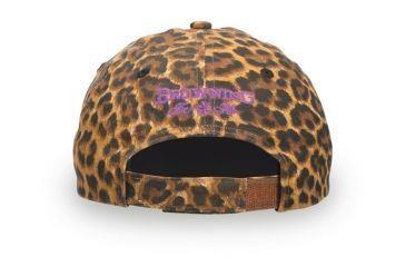 Image of Browning Ladies Safari Animal Print Cap, Leopard/Purple, Adult cap adjustable fit 308343921