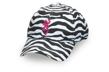 Image of Browning Ladies Safari Animal Print Cap, Zebra/Fuschia 308343991