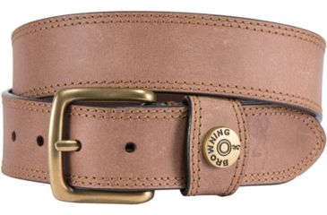 Image of Browning Leather Belt 44'' Tan W/shotshell Head On Loop