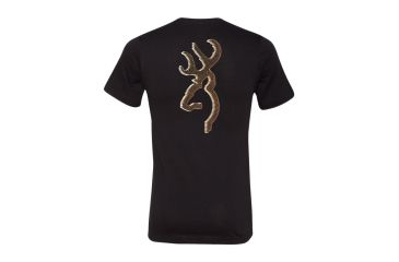 Image of Mens Graphic 380 Buckmark Short Sleeve T-Shirt, Black