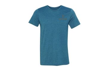 Image of Browning Mens Antler Buckmark Short Sleeve T-Shirt, Heather Deep Teal, Large A000321840104