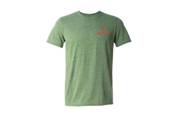 Image of Browning Mens Buckmark Short Sleeve T-Shirt, Heather Military/Mo Country/Blaze, 2XL A000234430106