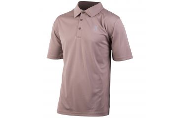 Image of Browning Mens Caney Polo,Deep Taupe, Deep Taupe, S BRI010033.175258.S