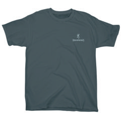 Image of Browning Mens Concrete Buckmark S/S Tee, Charcoal, L BRD010049.097900.L