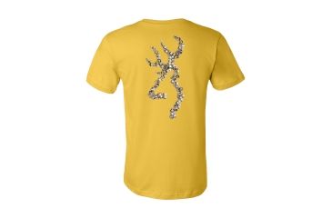 Image of Mens Graphic Duck Band Buckmark Short Sleeve T-Shirt, Maize