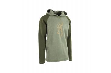 Image of Browning Mens Pavant Hooded Tee, Twist Of Lime, Small, A000302930202