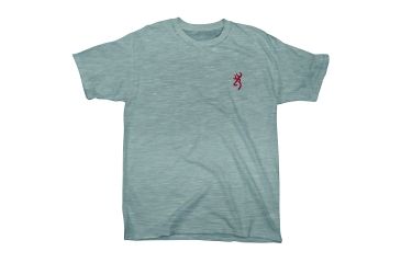 Image of Browning Mens Quality Firearms S/S Tee, Sport Gray, S BRD010050.077900.S