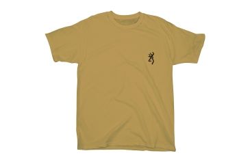 Image of Browning Mens The Best There Is S/S Tee, Old Gold, S BRD010045.164900.S