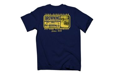 Image of Browning Mens True Perfection S/S Tee, Vy, S BRD010064.052900.S