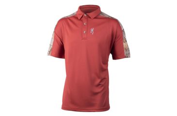 Image of Browning Mens Wolf Polo,Red Ochre, Red Ochre, S BRI010034.178239.S