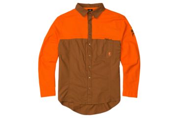 Image of Browning Midweight Shirt - Mens, Blaze/Tan, Small, 3016657201