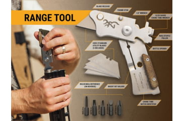 Image of Browning Mini Range Tool, 1in, Utility Blade, Stainless, 3220480