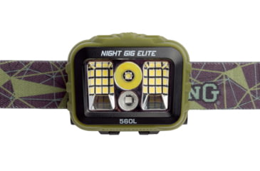 Image of Browning Night Gig Elite LED Headlamp, Rechargable Lithium Ion, Green/White, 560 Lumen, Green, 3713036