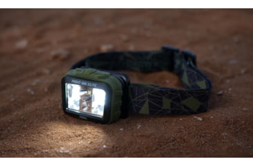 Image of Browning Night Gig Elite LED Headlamp, Rechargable Lithium Ion, Green/White, 560 Lumen, Green, 3713036
