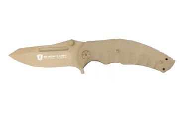 Image of Browning No Boundaries Folding Knife,3.75in Modified Drop Point Steel Blade,Tan Handle 320167BL