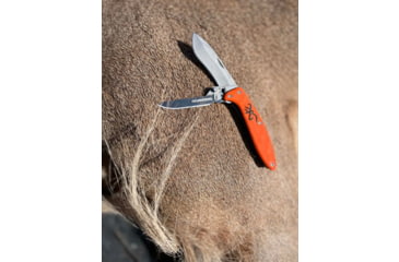 Image of Browning Primal 2 Blade Folding Knife - Box, 2.75in, HRC 50-55/HRC 55-59, Drop Point/Scalpel, Composite Handle, N, 3220462B