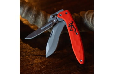 Image of Browning Primal 2 Blade Folding Knife - Box, 2.75in, HRC 50-55/HRC 55-59, Drop Point/Scalpel, Composite Handle, N, 3220462B