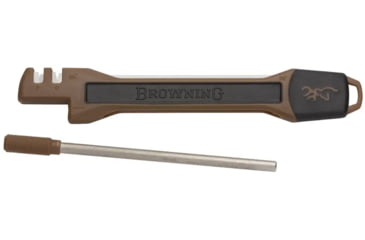 Image of Browning Primal Combo 6PC Fixed Blade Knife - Box, 3.75in, Stainless Steel, Caper/Guthook/Skinner, Polymer/Rubber Handle, Tan, 3220422B