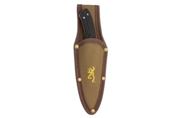 Image of Browning Primal Gut Tool Fixed Blade Knife, 3.125in, 8Cr13MoV, Gut, Polymer/Rubber Handle, Black, 3220424