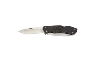 Image of Browning Primal Kodiak Folding Knife - Box, 3.75in, 8Cr13MoV, Drop Point, Polymer/Rubber Handle, Black, 3220430B