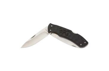 Image of Browning Primal Kodiak Folding Knife - Box, 3.75in, 8Cr13MoV, Drop Point, Polymer/Rubber Handle, Black, 3220430B