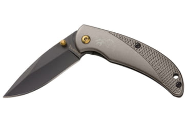 Image of Browning Prism 3 Folding Knives, 2.375in, 7Cr17MoV Stainless Steel, Aluminum Alloy Scales, Carbon Gray Handle, 3220339