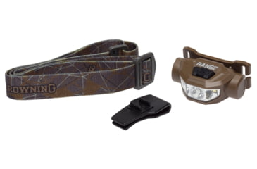 Image of Browning Range Wide Angle Plus LED Headlamp, AA, White, 200 Lumen, Burnt Bronze, 3713051