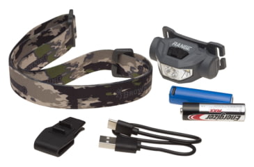 Image of Browning Range Wide Angle Plus LED Headlamp, Rechargeable Lithium-ion, White, 250 Lumen, Ovix, 3713024