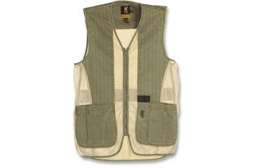 Image of Browning Rhett Shooting Vest, Olive/Tan, M 3050297402