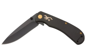 Image of Browning Rivet Folding Knife, 3in, D2 High Carbon Steel, Drop Point, Laminate Handle, N, 3220474