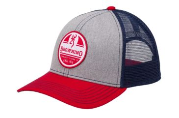 Image of Browning RWB Cap, Red/Gray, One Size, 308274651