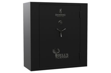Image of Browning Safes Hell's Canyon 65 Extra Wide Gloss Black Black Chrome S&amp;G Mechanical, Gloss Black, 65 gun, 1601100299