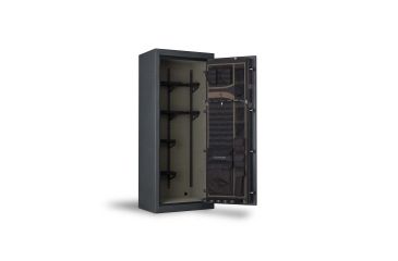 Image of Browning Safes Heavyweight Slim HW16 Gun Safe,60x24x19in,Gloss Black,Black Chrome,HW Scroll,S and G Mechanical Lock 1601100185