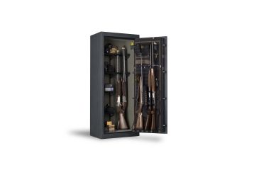 Image of Browning Safes Heavyweight Slim HW16 Gun Safe,60x24x19in,Gloss Black,Black Chrome,HW Scroll,S and G Mechanical Lock 1601100185