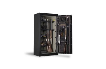 Image of Browning Safes Heavyweight Standard HW24 Gun Safe,60x30x23in,Textured Charcoal,Black Chrome HW Scroll,S and G Mechanical Lock 1601100183