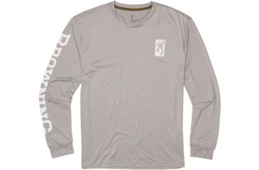 Image of Browning Shirt Sun Long Sleeve Lt - Mens, Light Grey, 2XL, 3010594905