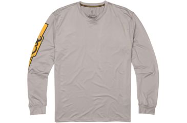 Image of Browning Shirt Sun Long Sleeve Lt - Mens, Light Grey/Gold, S, 3010634901