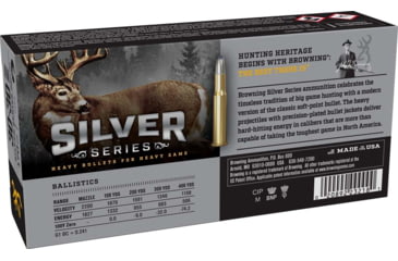 Image of Browning SILVER SERIES 30-30 WIN 170 Grain Plated Soft Point Brass Rifle Ammo, 20 Rounds, B192630301