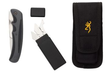 Image of Browning Speed Load Steel Knife Folding Knife, 3 in, Stainless Steel, Caper Drop Point 3220113