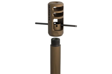 Image of Browning Sporter Recoil Hawg Muzzle Brake, .30 Caliber, Rugged, Smoked Bronze, 1293088