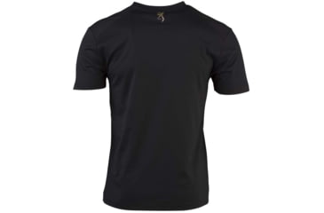 Image of Browning Mule Deer Logo SS Perf Camp Shirt - Men's, Black, Large, 301479903