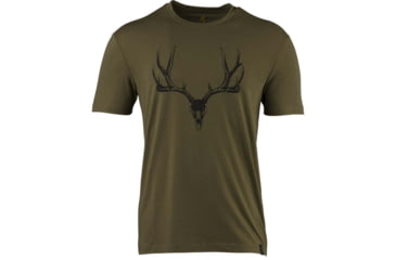 Image of Browning Ss Perf Camp Shirt Mule Deer Logo Green Xx-large*