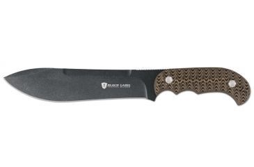 Image of Browning Stow-Away Survival Fixed Blade Knife,8.625in Steel Blade,Black/Tan G-10 Handle 320169BL