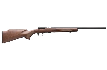 Image of Browning T-Bolt Target Bolt Action Rifle, .17 Hornady Magnum Rimfire, 20in Bull 1/2x28 TPI Barrel, 1-16, Walnut Wood Stock, Blued, 025253270-FRRMPG